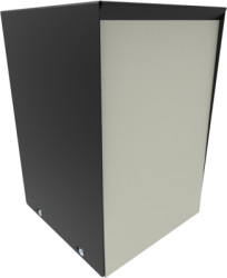 Steel enclosure, (L x W x H) 127 x 127 x 191 mm, gray (RAL 7046), IP32, 1454R