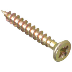 ForgeFix MPS4535Y Multi-Purpose Pozi Screw CSK ST ZYP 4.5 x 35mm Box 200
