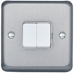 Włącznik światła, 10A, 2-przyciskowy, 1-biegunowy, MK Electric