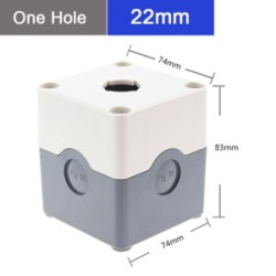 Kaseta WYSOKA 85mm 1x otwór 22mm biała