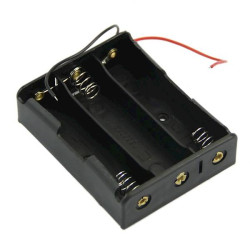 Pojemnik do baterii 18650 3x przewody