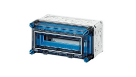 Skrzynka modułowa Mi, IP 65, wlk.1 - 1x12 modułów, bez zacisków, z okienkiem Mi 1117 2000615