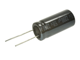 Kondensator; elektrolityczny; 2200uF; 50V; TK; TKP222M1HK35M; fi 16x35mm; 7,5mm; przewlekany (THT); taśma; Jamicon