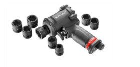 Zestaw nasadek z grzechotką rozmiar napędu 1/2 cala elementy: 8 Facom typ napędu Kwadratowy Zestaw nasadek udarowych