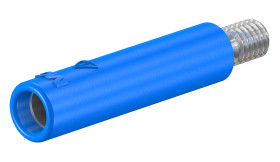 Gniazdo bananowe Żeński Śruba typ Gniazdo bananowe Niebieski 32A Staubli rozmiar 4 mm