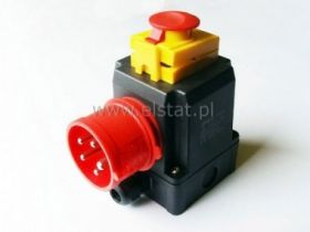 Wył. elektromag. 3F DZ08 c:400V 16A 5p + wył grzyb