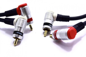 Kabel RCA Kątowy 2x RCA Chinch Vitalco 7,5m RKD240