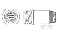 TE Connectivity 1977883-1 TE AMP Circular Plastic Connectors, 1 szt.