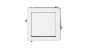 Deco Mechanizm Łącznika Schodowego (Jeden Klawisz Bez Piktogramu), Biały Mat...