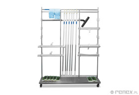 Stojak sanitarny do stref czystych Reeco 1200x450x1800mm