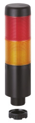 Wieża sygnalizacyjna Werma 2 -elementowy akustyczny Bez komponentu sygnalizatora dźwiękowego LED Czerwony/żółty 24 V
