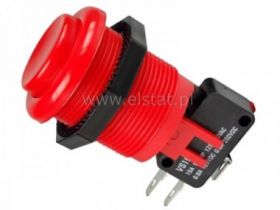 Przycisk czerwony z krańcówką 15A/250V