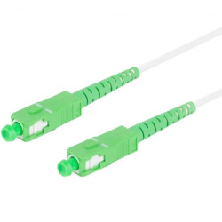 Patchcord światłowodowy FO SM SC/APC-SC/APC simplex 9/125 G.657A2 2,5m biały LANBERG
