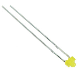 Yellow 1.8mm LED Diffused 100mcd 50°