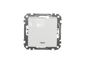 SEDNA DESIGN & ELEMENTS Wyłącznik pojedynczy 2-biegunowy z sygnalizacją załączenia biały SDD111162N SCHNEIDER ELECTRIC