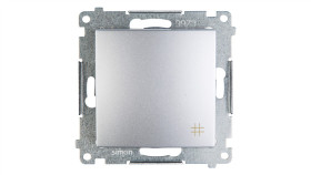 Simon 54 Łącznik Krzyżowy Srebrny Mat Dw7a.01/43