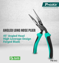 Szczypce wygięte 45 stopni obcinaczki Cu 2,6mm/stal 2mm PM-943
