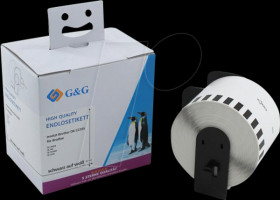 14985 Compatible labels for Brother DK-22205, 62mm x 30.48m