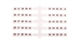 Oznacznik Elastyczny Do Złączek Szynowych Eo3 /31-40/ 20X10szt. 003901758
