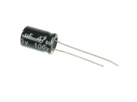 KONDENSATOR 47uF/100V 8x12mm (5szt)