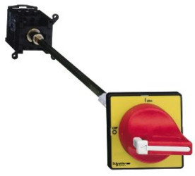 Rozłącznik VCCDN 12A, 3 biegunowy, 690 V, uchwyt czerwony do blokowania VCCDN12