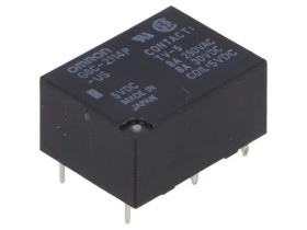 Przekaźnik: elektromagnetyczny SPST-NO + SPST-NC Ucewki: 5VDC G6C-2114P-US 5VDC
