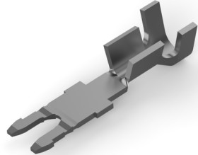 Enameled wire contact, L 18.4 mm, uninsulated, straight, 0.32-0.8 mm², AWG 22-18, 281623-2