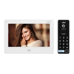 Zestaw wideodomofonowy, bezsłuchawkowy kolor, LCD 7, dotykowy, menu OSD, pamięć, gniazdo na kartę SD, DVR, OR-VID-EX-1062/W