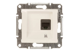 Sedna Gniazdo komputerowe pojedyncze RJ45 kat.5e UTP kremowe SDN4300123