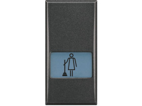 AXOLUTE Klawisz SPRZĄTNĄĆ POKÓJ 1 modułowy antracyt HS4921MR LEGRAND