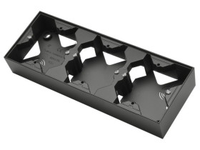 SONATA Puszka naścienna do serii potrójnej czarny metalik PNP-3R/33 OSPEL