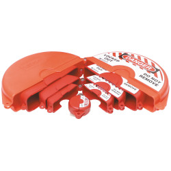 Blokada Blokada zasuwy Brady rozmiar mocowania 330.2mm Czerwony zamki: 1