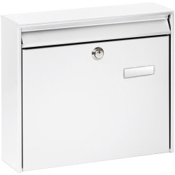 Burg W&#xE4;chter 877W Potsdam Letterbox Steel White DIN C4 Galvanised