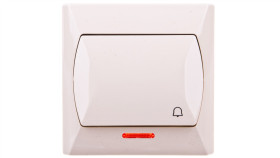 Akcent Przycisk /Dzwonek/ Z Podświetleniem Beżowy Łp-6As/01