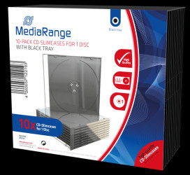 BOX32 CD Jewelcase for 1 disc, Pack 10