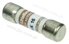 Bezpiecznik ceramiczny 15A/600V, wymiar 10X38 do mierników np. BM837/629/338/82X/25X, WYPRZEDAŻ, OSTATNIA SZTUKA