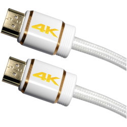 Maxtrack C 216-2 L HDMI Cable HDMI-A to HDMI-A 2m White 4K UHD Monitor Audio