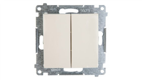 Simon 54 Łącznik Bryzgoszczelny Świecznikowy Ip44, Szybkozłącza, Kremowy...