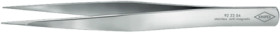 Precision tweezers, uninsulated, antimagnetic, chrome-nickel steel, 130 mm, 92 22 04