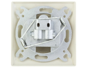 AKCENT Gniazdo antenowe RTV-SAT końcowe beżowe GPA-AS/01