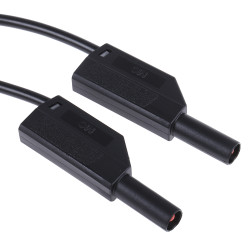 934095100, PVC, 16A, 1000V ac/dc, kolor: Czarny, dł. 1m, CAT II 1000V, -15→ +70 °C., Hirschmann Test &