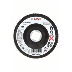 Bosch 2608619197 X-LOCK Flap Disc 115mm Robust Zirconium Grain 40