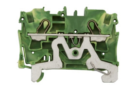 Złączka szynowa 2-przewodowa ochronna 4mm2 żółto-zielona 2004-1207 TOPJOBS