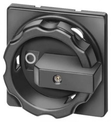 Pokrętło obrotowe czarne do 3LD25/27/28 montowanych tablicowo otwór centralny 22.5 mm 3LD9284-1D