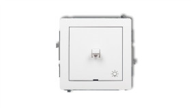 Deco Przycisk /Światło/ W Stylu Amerykańskim Biały Dwpus-5