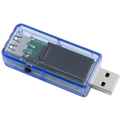 Tester USB napięcie prąd moc rezystancja niebieski
