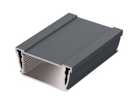 Bopla ASP 830-0100 7024 (94112100) - asymetryczny profil aluminiowy zamknięty (74 x 32,8 x 100 mm)