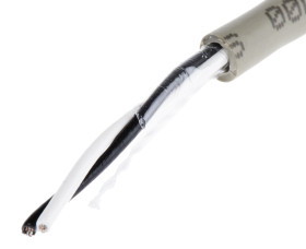 Kabel do transmisji danych 1 -parowy 0,23 mm² 2 -rdzeniowy Nieekranowany 24 AWG AWG PVC 300 V