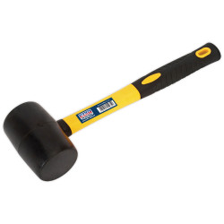 Sealey RMB100 Rubber Mallet 1lb Fibreglass Shaft