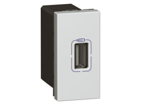 MOSAIC Gniazdo 1 x USB 5V 750mA aluminium 079391 LEGRAND